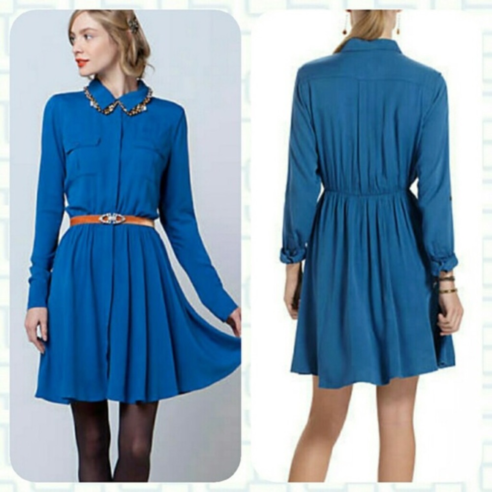 Anthropologie Button Dress